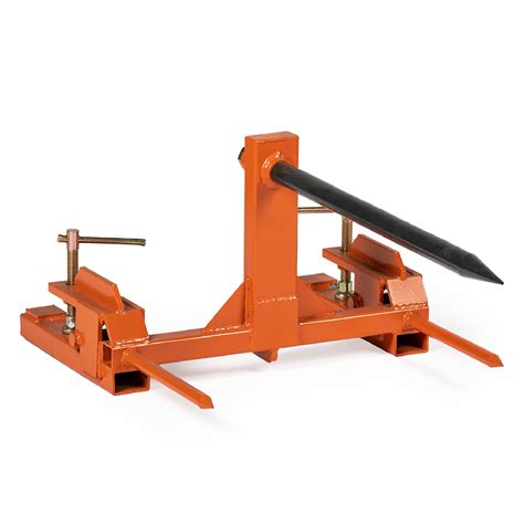 skid steer loader attachments bale clamp|clamp on hay bale attachment.